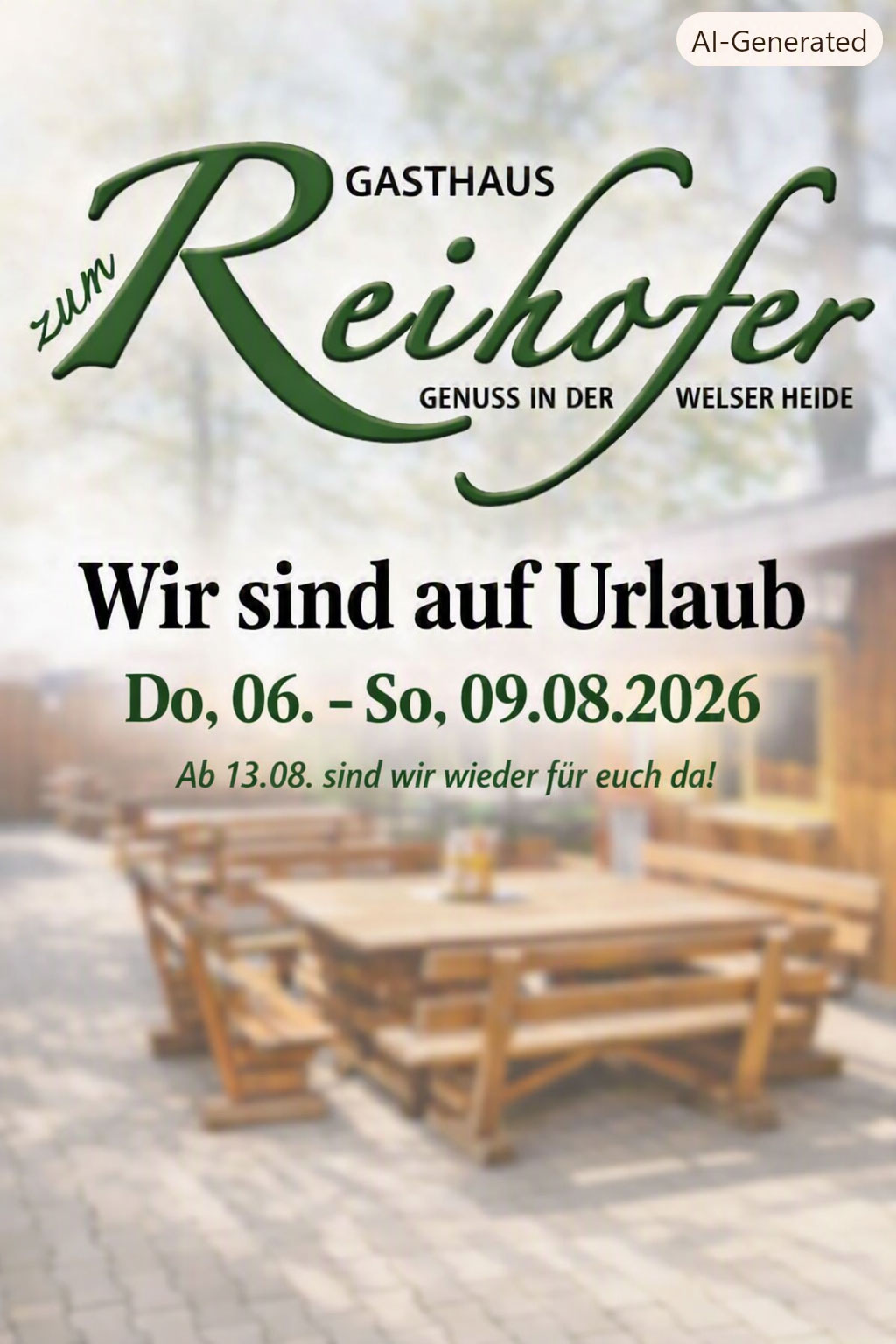 Wochenmenü mit Preise